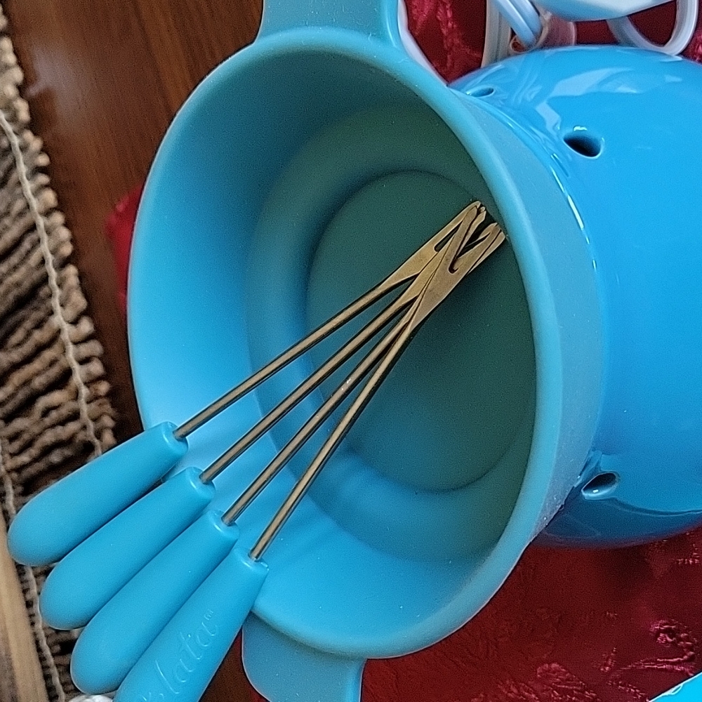 Velata Bleu Fondue Warmer NIB - Picture 2 of 6